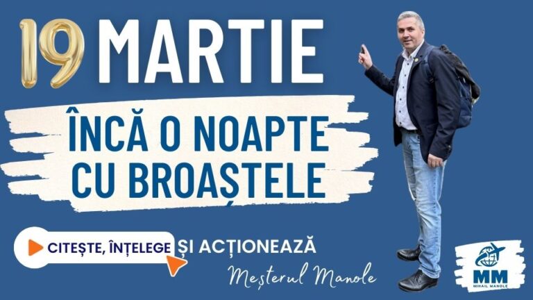 19 MARTIE &ndash; &Icirc;NCĂ O NOAPTE CU BROAȘTELE