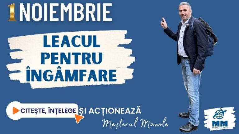 1 NOIEMBRIE &ndash; LEACUL PENTRU &Icirc;NG&Acirc;MFARE