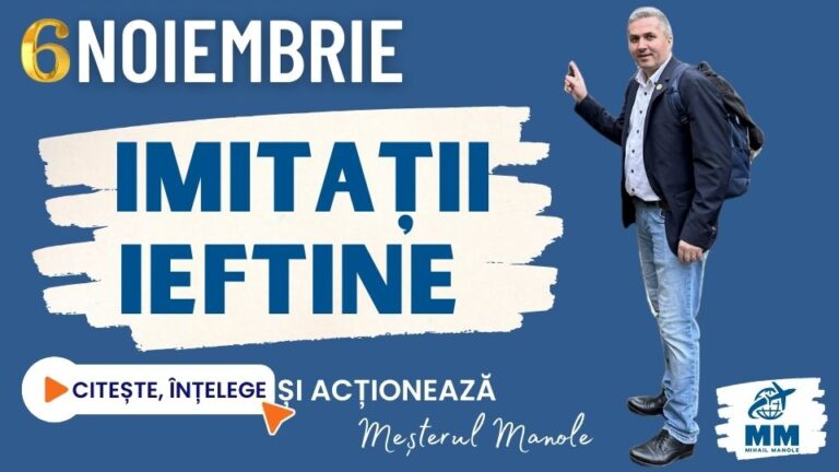 6 NOIEMBRIE &ndash; IMITAȚII IEFTINE